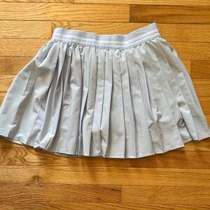 Lands' End Light Blue Pleated Skater Skirt